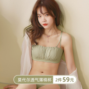 抹胸内衣女薄款夏季防走光裹胸白色无肩带防滑小胸聚拢无钢圈文胸