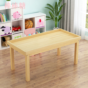 多子儿童桌d功能玩拼桌男孩木质益智沙盘桌兼容乐高具装积