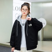 初中学生秋冬派克服外套少女孩加厚棉服，16大童高中生休闲棉衣