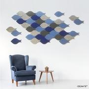 鱼群毛毡3d立体壁贴创意北欧环保防撞现代简约沙发电视背景墙卧室