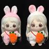 10cm娃衣正常体可爱兔兔萝卜套装明星公仔10厘米棉花娃娃玩偶衣服