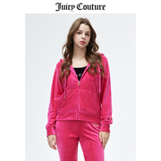 Juicy Couture橘滋外套女冬季美式休闲舒适轻奢天鹅绒夹克