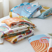 婴儿盖毯十层纯棉纱布儿童盖被加厚超柔软新生儿毛巾被宝宝幼儿园