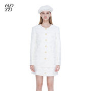 ODTD 设计师品牌23秋冬超重磅精致银色白色珠片小众外套上衣