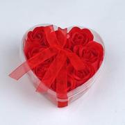 9朵心形香皂花母亲节玫瑰香皂，花礼盒创意随手小婚庆用品