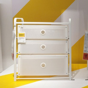 IKEA济南宜家三斗抽屉柜白色储物整理收纳抽屉柜国内劳特欧式