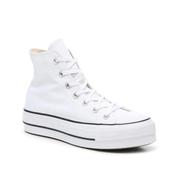 Converse/匡威女帆布鞋厚底松糕鞋白色低帮系带板鞋482064