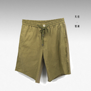 男士夏季薄款短裤小众设计师品牌天丝材质亲肤舒适年轻时尚军工裤