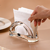 欧式立式纸巾架桌面西餐厅亚克力纸巾夹酒店商用纸架托创意抽纸架