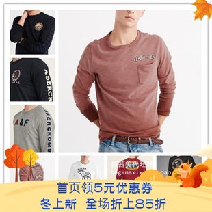 Abercrombie Fitch AF亨利圆领长袖T恤TEE 