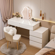 梳妆台卧室现代简约斗柜化妆台，一体奶油风网红主卧床头柜化妆桌