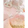 可爱兔子四件套儿童卡通，可爱女孩牛奶绒被套，珊瑚双面冬季床上用品