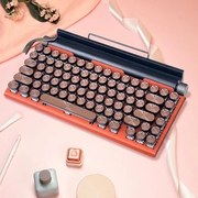 复古打字机蒸汽朋克无线蓝牙双模机械键盘电脑平板iUPad手机青轴