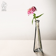 日式简约玻璃花瓶摆件家居装饰品，创意客厅卧室，餐桌台面水培小花器