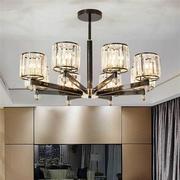 美式客厅吊灯水晶大气客厅，灯具现代铁艺简约餐厅，温馨卧室灯具灯饰
