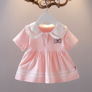 婴儿童装0女宝宝夏装1-3岁裙子纯棉上衣公主裙夏季女童短袖连衣裙