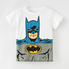 男童白色短袖t恤宝宝蝙蝠侠上衣，儿童纯棉夏装小童，婴儿半袖打底衫3