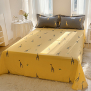 可定制任意尺寸美式60支斜纹纯棉单件床单100全棉床笠床罩四季款