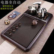 茶盘套装全自动一体式带电磁炉，烧水简约茶具托盘电木家用实木茶台