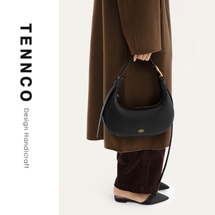 TENNCO原创月牙包设计款头层牛皮手提包通勤腋下包单肩斜挎包