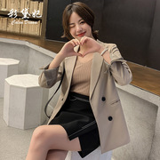 2020秋季韩版网红小西装纯色西服上衣女时尚休闲百搭复古外套