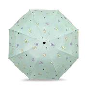 高档晴雨两用复古太阳伞女森系折叠遇水变色雨伞遮阳防晒防紫外线