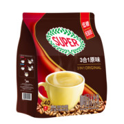 马来西亚进口咖啡super超级牌原味三合一速溶咖啡粉袋装720g40条