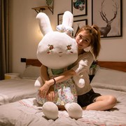 兔子毛绒玩具女孩布娃娃陪睡觉大号抱枕可爱床上小白兔公仔玩偶