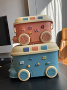儿童玩具收纳箱筐小汽车储物箱零食书本大容量可坐衣物收纳神器