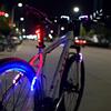 自行车灯尾灯警示山地自行车夜行后尾灯夜骑灯单车闪烁前灯