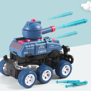 儿童小汽车射击变形男女孩6惯性，坦克宝宝幼儿军事卡通玩具车3-5岁