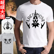 以泪洗面乐队摇滚Lacrimosa重金属朋克短袖半截T恤夏宽松情侣男女
