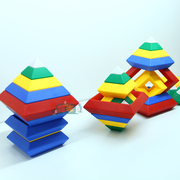 贝旺魔塔玩具早教儿童益智桌面，组合拼装大颗粒，积木宝宝智力套塔
