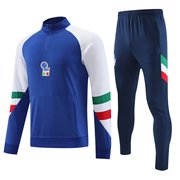 国家队意大利足球训练队服主场冬加绒加厚长袖套装出场运动外套装