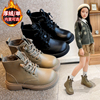 女童马丁靴儿童靴子，冬季加绒皮靴秋冬款，2023真皮短靴女童鞋冬