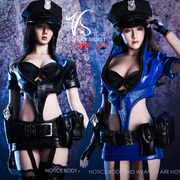 vstoys18xg16cos女警制服模型，玩具16女兵人偶穿适合包胶
