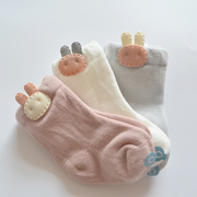 3双装新生婴儿袜子纯棉春夏季薄款男女儿童宝宝初生短袜0-6-12月