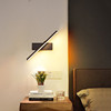祺睿壁灯床头卧室简约现代led灯具创意，可旋转客厅书房背景墙氛围