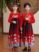 六一儿童节演出服古装汉服幼儿园园服中国民族风小学生校服表演服