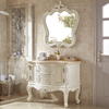 欧式美式橡木浴室柜组合落地式实木简欧洗手洗脸盆，柜卫生间洗漱台