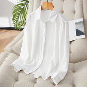 初影风琴褶雪纺衬衫女长袖2024春装上衣设计感小众气质白衬衣