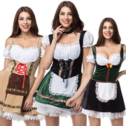 女生万圣节俏皮女佣制服德国慕尼黑啤酒节巴伐利亚啤酒女郎连衣裙