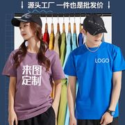 班服定制t恤纯棉广告衫订制圆领工作服文化衫diy半袖短袖印字logo