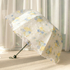 深拱形太阳伞防晒防紫外线宫廷，阿波罗公主伞型，双层蕾丝黑胶遮阳伞