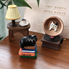 无味清欢 可爱猫咪树脂摆件 日式咖啡台灯工艺品装饰 创意小礼物