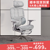 三区护腰电脑人体工学椅子靠背透气家用舒适久坐电竞椅老板办公椅
