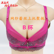 雪妮芳b杯胸罩xw8563中薄款网纱蕾丝上托女士聚拢内衣可插垫
