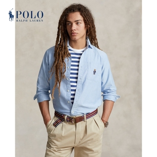 Ralph Lauren/拉夫劳伦男 24春经典棉Polo Bear衬衫RL17742