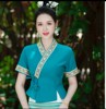 西双版纳傣族服装女上衣长裙工作服传统傣族裙套装表演日常装