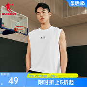 中国乔丹KJ篮球运动背心男2024夏季男士宽松休闲美式无袖T恤